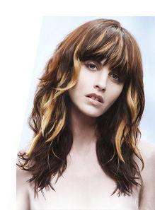 卷发染发欧美图片,色彩斑斓的时尚演绎