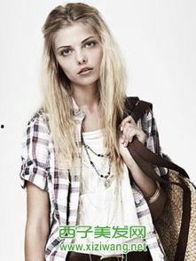 金发欧美造型女生图片